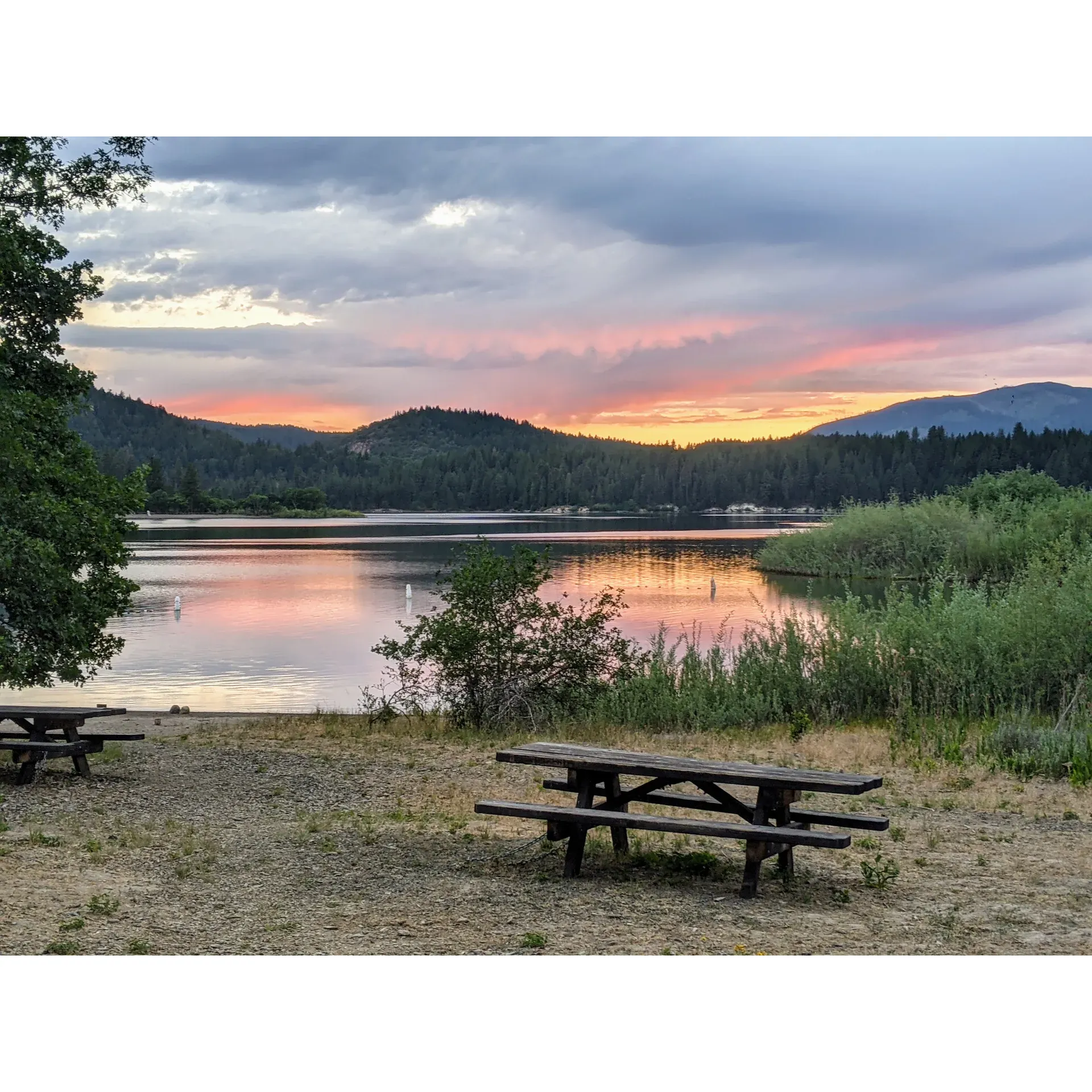 Experience the allure of the great outdoors at Northshore Campground, a picturesque retreat that promises tranquility and adventure in equal measure. Ideally located with convenient access to the breathtaking Burney Falls and the geological wonders of Lassen National Park, this destination is a favorite for nature enthusiasts and families alike.

The scenes at Northshore Campground offer a serene getaway, complemented by lush surroundings that open up to the majestic shores of Lake Britton. Enthusiastic campers can look forward to selecting from a variety of sites offering splendid views, including those that capture the awe-inspiring beauty of lake sunsets. Whether you are towing a trailer or seeking a spot to pitch a tent, the campground accommodates a range of camping preferences, always providing a cozy spot you can call home for the duration of your stay.

Facilities include well-maintained shower amenities that provide a refreshing respite, ensuring warm, comforting cleanses after a day full of outdoor activities. Campsites are equipped with fire rings, perfect for marshmallow roasts and storytelling under the stars, adding a classic touch to your camping experience.

The diligent and hospitable camp hosts take great pride in maintaining an immaculate environment, attending to the details that make your stay comfortable and enjoyable. Their warmth and assistance further enrich the community-like atmosphere that permeates the campground.

Wildlife enthusiasts will be thrilled to observe majestic bald eagles soaring above, an extraordinary sight that underscores the natural diversity of the area. Keep your eyes peeled and cameras at the ready to capture these moments of natural grandeur.

Northshore Campyard is an excellent base for campers looking to explore the broader landscape. Venture out early to avoid crowds and immerse yourself in the local attractions; your explorations are sure to fill the day with awe and excitement.

For those seeking to disconnect and bask in nature's splendor, Northshore Campground offers the quintessential escape without foregoing the comforts and conveniences that make for a memorable outdoor experience. Follow in the footsteps of fellow travelers, join the community of happy explorers on social platforms, and share your own adventures. The campground stands as a testament to the beauty of unspoiled nature, a family-friendly enclave that beckons you back time and again. Happy exploring! Description by ChatGPT.