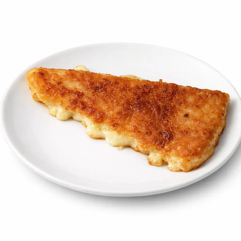 A delightful Greek appetizer highlighting the rich taste of Kefalograviera cheese, fried to perfection with a crispy exterior and gooey interior, complemented by fresh lemon juice.