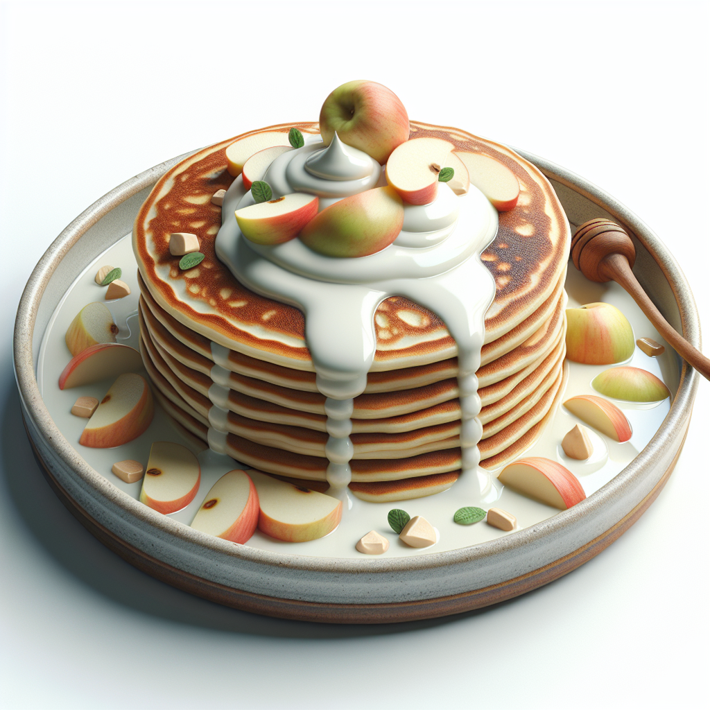 Apple Yogurt Pancakes blend the natural sweetness of apples with the creamy tang of yogurt in a fluffy pancake form. Perfect for a nutritious breakfast or a wholesome brunch option, this recipe is easy to prepare and sure to be loved by the whole family.