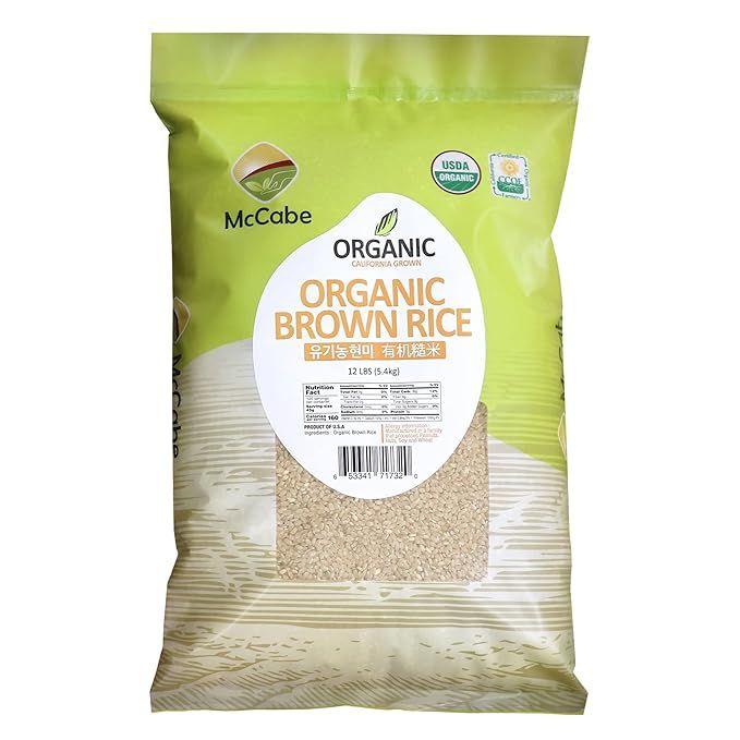 McCabe Organic Brown Rice is a high-quality organic brown rice product that is USDA and CCOF certified. This brown rice is grown and produced in the USA, ensuring top-notch quality and freshness. 
Brown rice is known for its rich fiber content and is packed with essential minerals such as manganese, magnesium, and selenium.