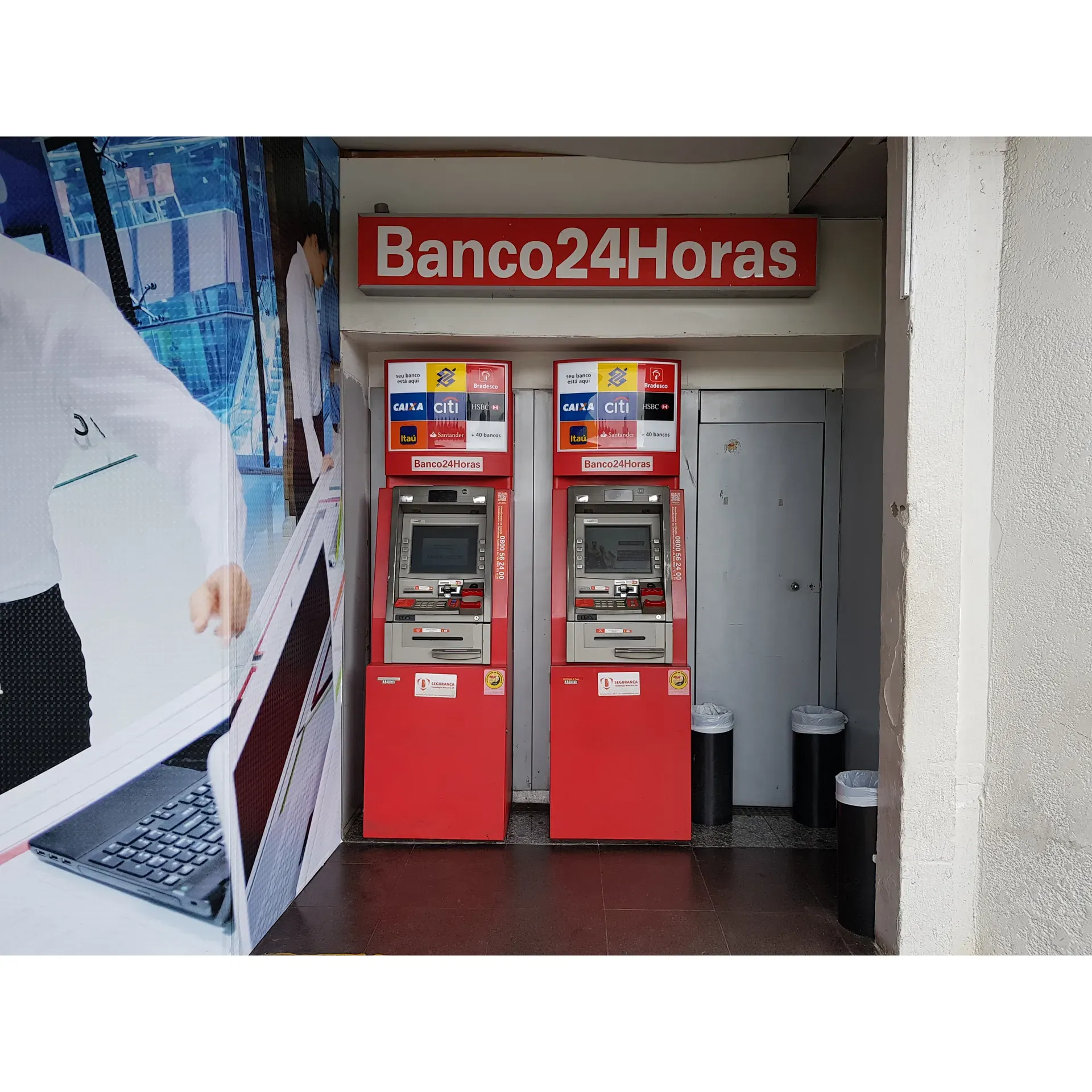 Banco24Horas is a prominent provider of ATM services widely recognized for its convenient and strategic locations. This network of around-the-clock accessible ATMs serves as a pivotal financial touchpoint for countless customers who appreciate the ease of conducting their banking transactions any time of day. With machines situated at well-placed spots, users consistently report satisfactory experiences thanks to the seamless integration of Banco24Horas into their daily routines.

Customers often highlight the ubiquitous presence of Banco24Horas, noting that the ATMs are suitably located to facilitate quick and efficient access to banking services while on the go. This thoughtful placement not only underscores the company's commitment to accessibility but also contributes to an overall pleasant banking experience.

Banco24Horas' unwavering dedication to providing uninterrupted service aligns with the needs of modern consumers, who value the ability to manage their financial transactions outside the conventional banking hours. The brand's focus on customer convenience is evident and well-received, as it streamlines the way people interact with their finances, allowing for a more flexible and accommodating banking environment. Description by ChatGPT.