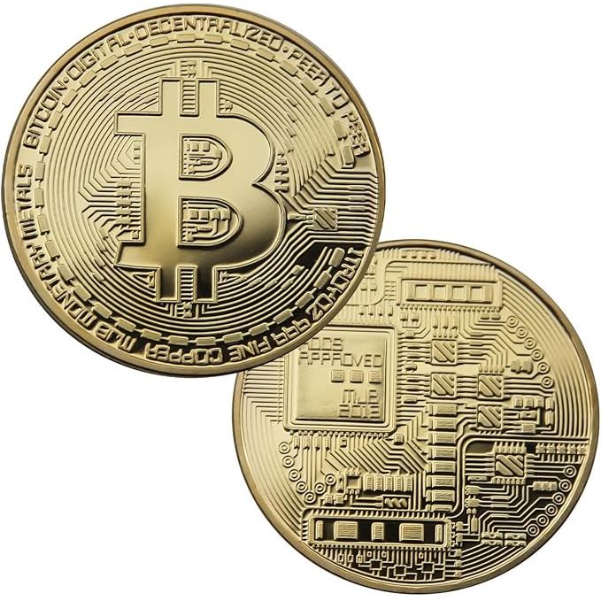 This high-quality Bitcoin commemorative coin is a must-have for any cryptocurrency enthusiast. Crafted from durable iron alloy material, this coin is designed to last for years to come. The gold-plated process gives it a bright and gorgeous appearance, making it a stunning addition to any collection. With a diameter of 1.