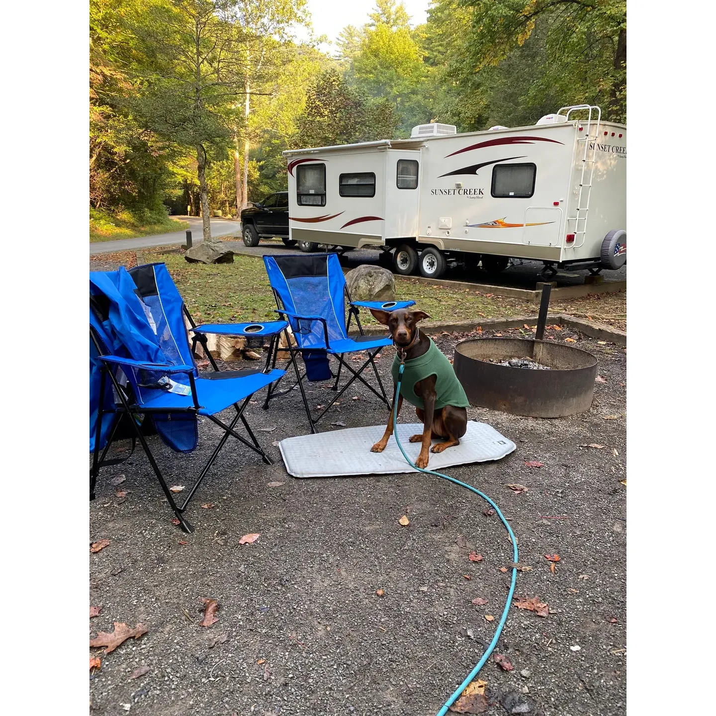 Holder Cove Campground is a serene and picturesque outdoor destination perfect for those looking to experience an authentic, rustic escape. Set upon the tranquil banks of the Tellico River, this intimate campground is an ideal retreat for both the angler and nature lover. With its prime riverfront location, guests are privy to some of the best trout fishing opportunities in the area, where the short walk upstream can lead to a satisfying catch.

The campground offers seven well-maintained sites suitable for both tent camping and small RVs. Visitors have the luxury of having ample space as the campground typically has sites available even during beautiful October weekends. Each campsite is equipped with a fire pit that allows for cozy evenings under the stars, and with firewood available from a local purveyor in Green Cove at exceptionally reasonable rates, campers can enjoy a roaring fire all night long.

Although minimalistic, providing a true off-grid experience for its guests, the campground is noted for its overall cleanliness and level campsites, making setting up camp a breeze. The affordability at only $10 per night, combined with its quaint and exclusive atmosphere, makes Holder Cove Campground a hidden gem for travelers seeking to unwind and enjoy the simplicity of the great outdoors.

Nearby, a charming country store offers convenience for any last-minute necessities while the more extensive offerings of Tellico Plains are just a hike away. Though unadorned with modern amenities like power and water, the campground boasts a classic vault toilet and the irreplaceable tranquility that comes from being directly on the water, providing a pretty good place for a true camping experience amidst scenic surroundings. Holder Cove Campground thus stands as a welcoming haven for those who appreciate nature's raw beauty and a peaceful, unspoiled setting for their outdoor adventures. Description by ChatGPT.