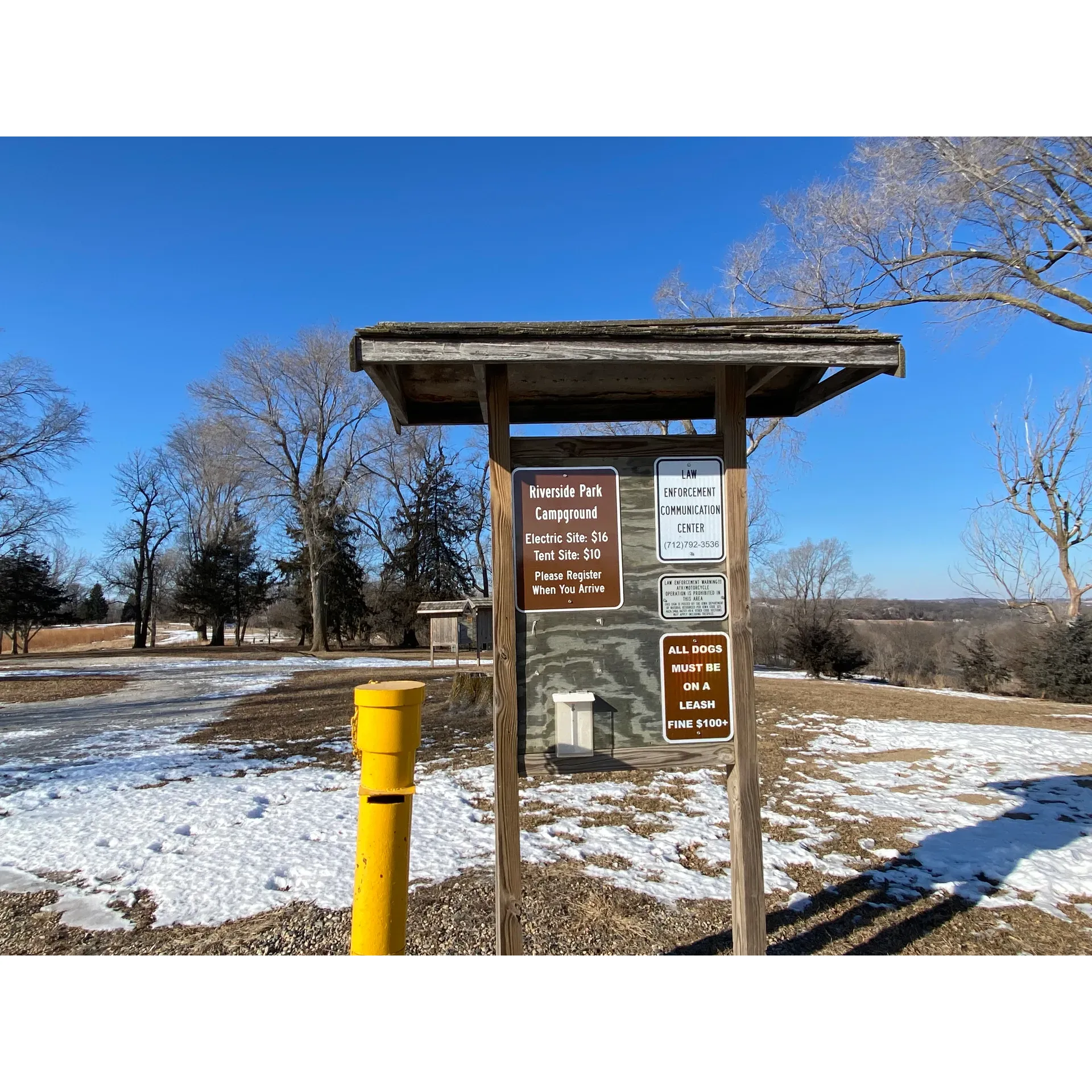 Riverside Park Campground offers an idyllic retreat for outdoor enthusiasts looking for a serene camping experience. This well-maintained sanctuary provides ample space for setting up camp, ensuring that each visitor can enjoy their own slice of nature's beauty. Campers frequently praise the cleanliness and convenience of the facilities, which include nicely kept bathrooms and showers, adding a touch of comfort to the rustic outdoor adventure. The thoughtful layout and upkeep of the campground create a welcoming and pleasant atmosphere, making it a cherished spot for both seasoned campers and first-time visitors. Whether you're looking to unwind under the stars or seek solace by the gently flowing river, Riverside Park Campground is the perfect backdrop for creating lasting memories in the great outdoors. Description by ChatGPT.