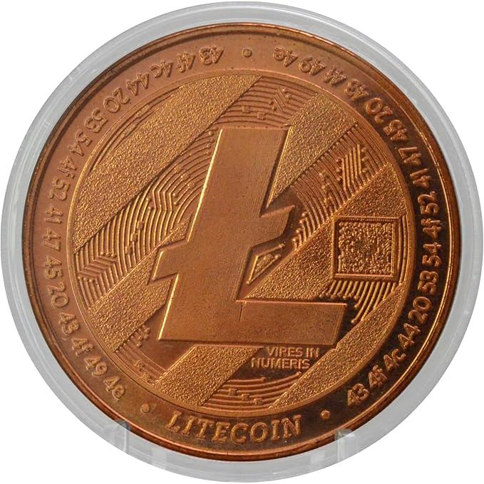 The Litecoin 1 oz Moeda redonda de cobre puro colecionável em cápsula para fãs de criptomoedas is a collectible copper coin featuring the Litecoin logo and design. Litecoin is a decentralized cryptocurrency similar to Bitcoin, created by Charlie Lee in 2011 as a lighter and faster alternative to Bitcoin.