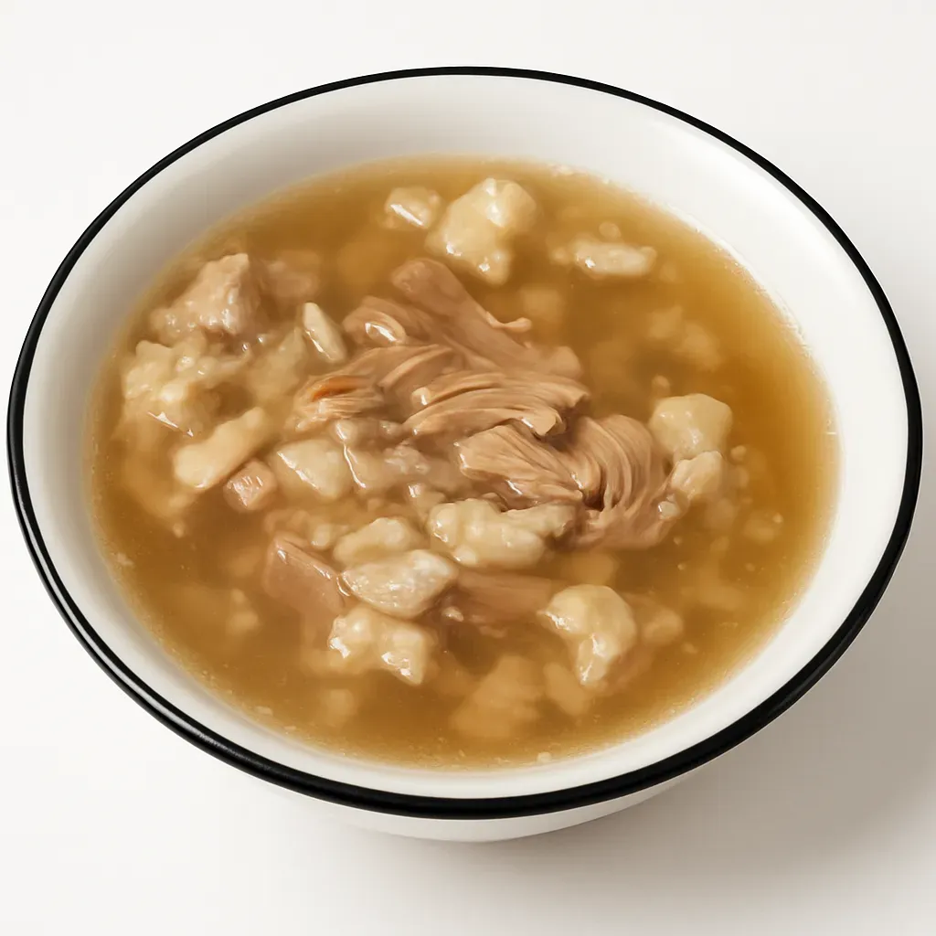 Sült is a traditional Estonian jellied meat dish, rich in flavor and perfect for holiday celebrations. It features pork hocks, seasoned with garlic and aromatics, cooked slowly until tender and set into a gelatinous form.