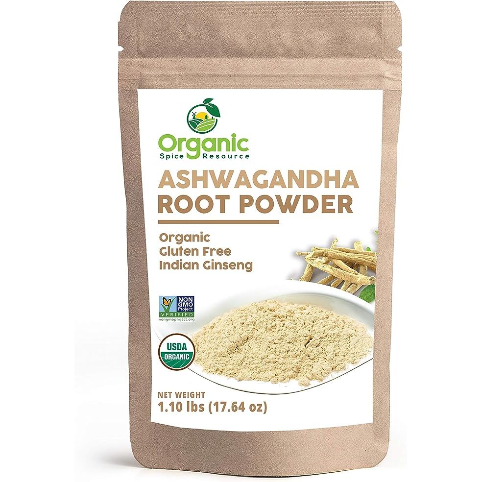 Organic Ashwagandha Root Powder by SHOPOSR is a high-quality supplement made from 100% raw Indian Ginseng, also known as Withania Somnifera. This powder comes in a resealable Kraft bag, weighing 1.10 lbs or 17.64 oz, making it convenient to store and use.