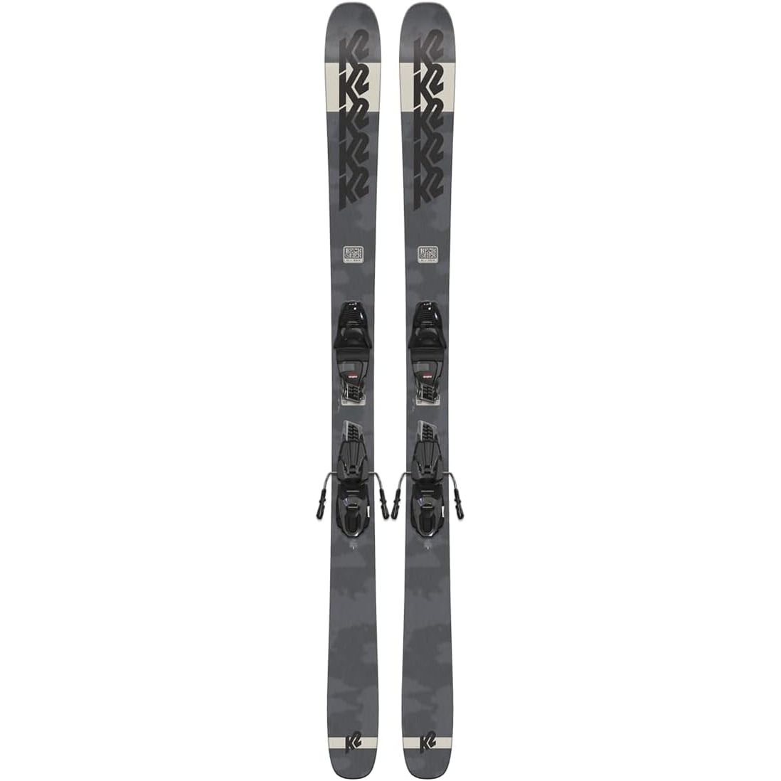 The K2 Reckoner 92 Mens Skis with Squire 10 Quickclik Bindings are a versatile and high-performing ski setup designed for all-mountain skiers. The Reckoner 92 features a medium-width profile that excels in a variety of snow conditions, from groomed runs to soft powder.