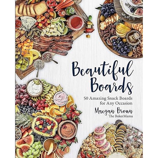 Immerse yourself in the art of crafting delectable and eye-catching snack boards with Beautiful Boards: 50 Amazing Snack Boards for Any Occasion by Maegan Brown. This exquisite guidebook features 50 innovative recipes that promise to transform your hosting experiences, no matter the event.