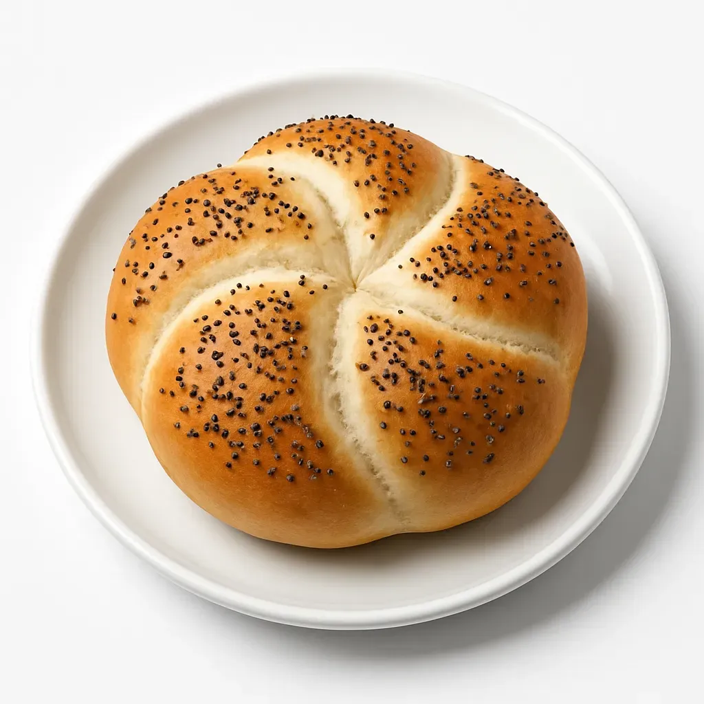 Delight in the satisfaction of making your own beautifully shaped Kaiser rolls at home. These soft and golden rolls are perfect for making gourmet burgers or enjoyed on their own with a bit of butter.