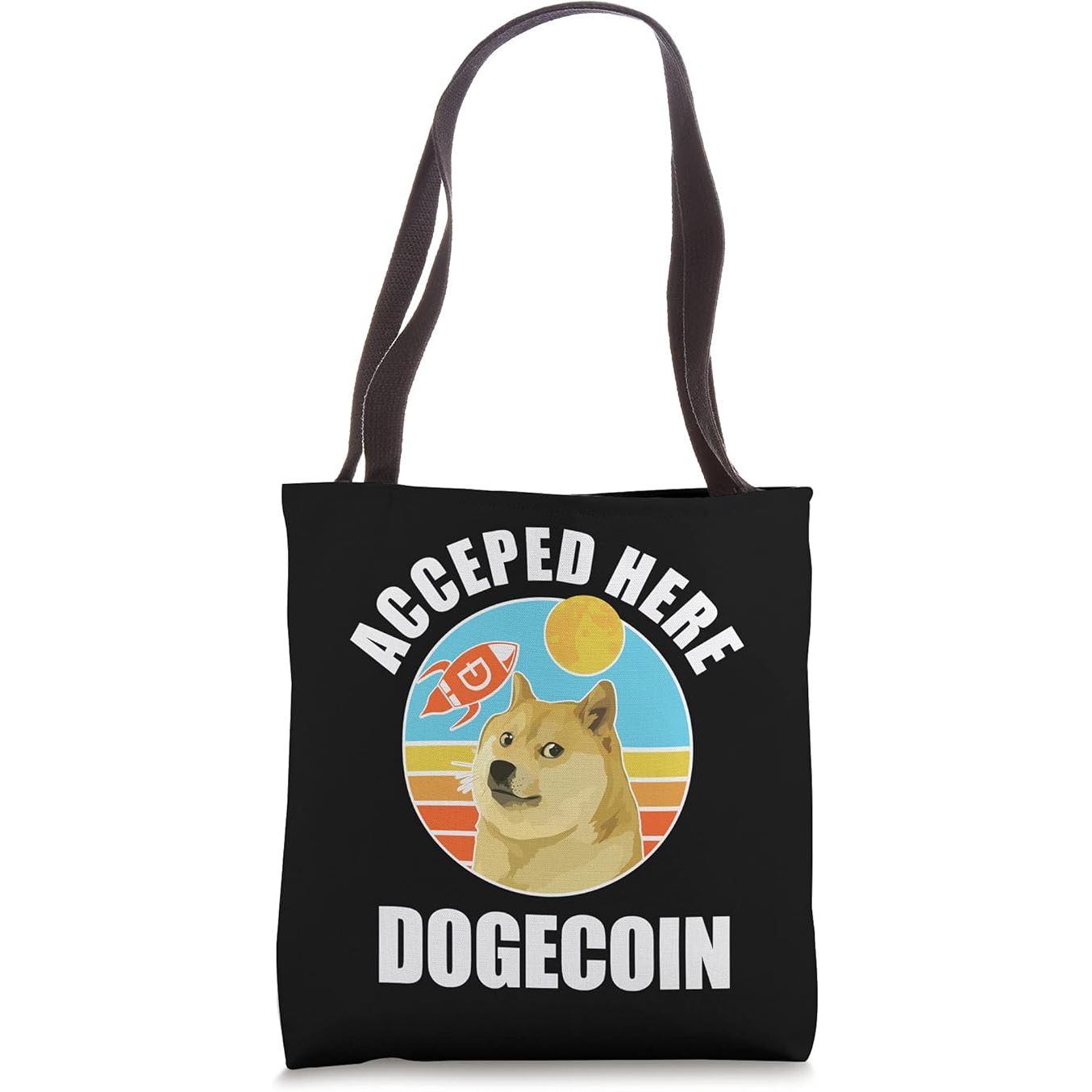 Dogecoin Accepted Here Tote Bag image