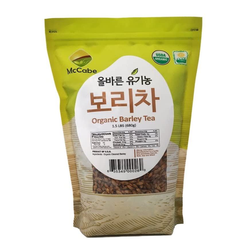 McCabe Organic Barley Tea is a high-quality roasted barley tea made from whole grain Korean barley. This tea is rich in fiber and minerals, making it a healthy and delicious choice for daily consumption. It is USDA and CCOF certified organic, ensuring that it is free from harmful chemicals and pesticides.