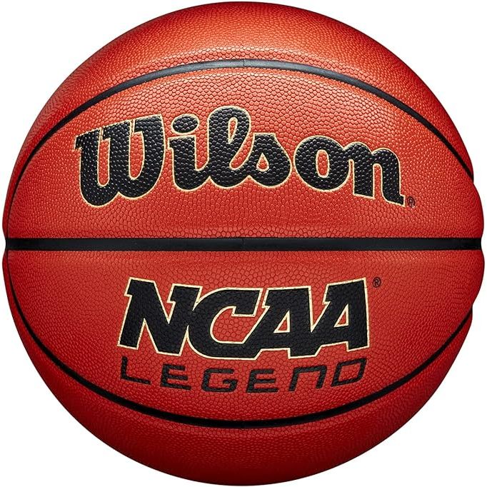 The WILSON NCAA Legend is a popular basketball designed for indoor and outdoor play. It features a durable composite leather cover that provides superior grip and feel, making it ideal for shooting, dribbling, and passing. The ball is approved for use in NCAA competition, meeting the high standards required for collegiate play.