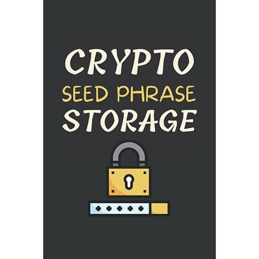 Crypto Seed Phrase Storage Notebook: Back up and Store Your Cypto Seed Phrase | Bitcoin and Altcoins Passphrase Keeper Book | Cryptocurrencies Paper ... | Trading Logbook | 6x9 size | 120 Pages. image