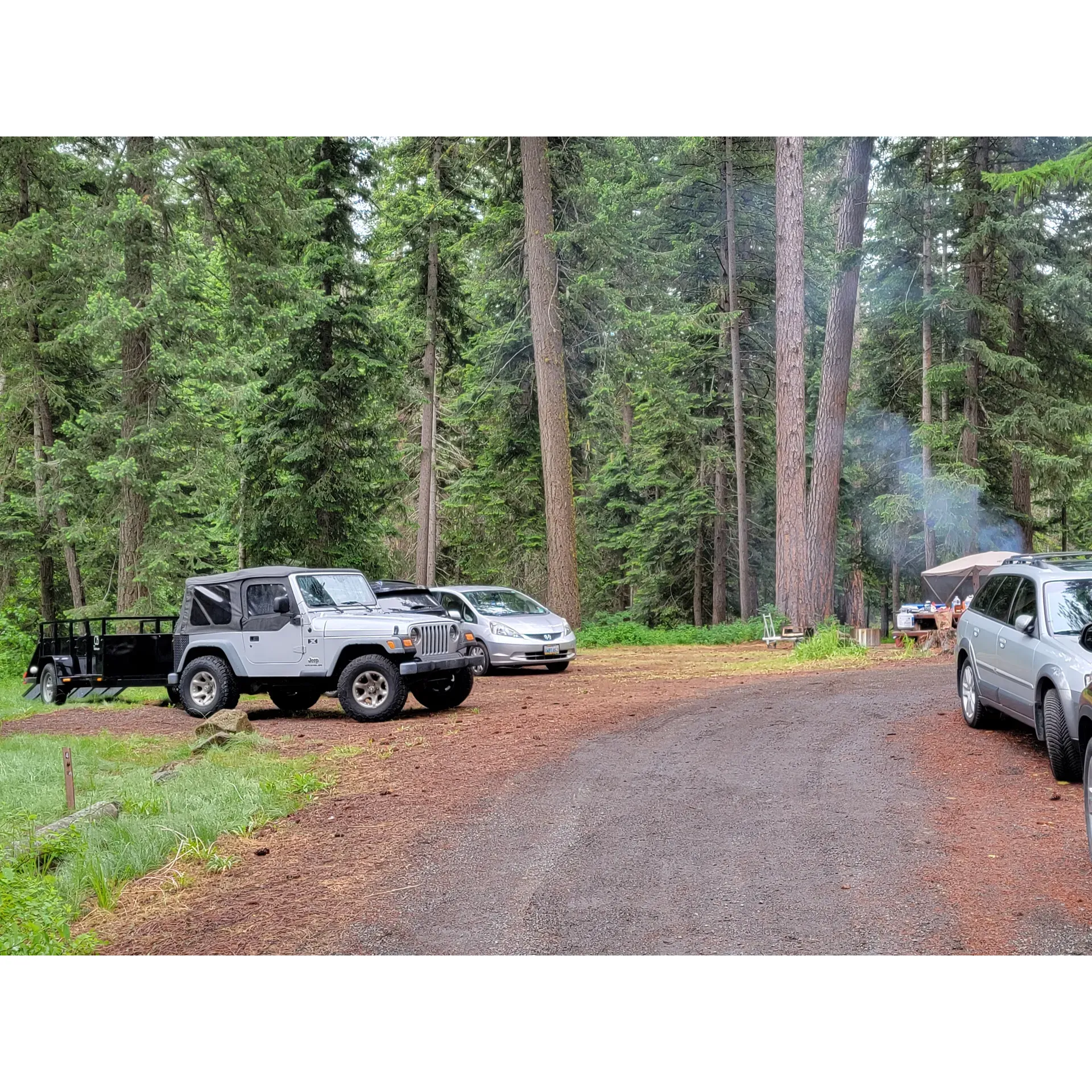 Located conveniently just under an hour's drive from Yakima, the Mineral Springs Group Campground presents an easily accessible outdoor retreat right off the highway. The campsite is known for its expansive area, providing ample space for large gatherings and ensuring that even with multiple families, each group can enjoy their own comfortable nook within the wilderness setting.

Visitors frequently commend the campground's generous layout, which effortlessly accommodates a fleet of vehicles, large tents, and even camp trailers while still offering abundant room for additional setups. The campsite is well-equipped with practical amenities, including water access and a well-maintained toilet facility, enhancing the convenience of your stay. Additionally, the availability of a dumpster on-site adds to the ease of managing a group camp, keeping the natural surroundings pristine for all to enjoy.

Guests warmly praise the camp host, Brad, for his helpful demeanor and easygoing nature, making the experience all the more welcoming. The campground's management style is noted for providing guests with the freedom to enjoy a hands-off camping experience, an aspect particularly appreciated by those seeking a taste of adventure and autonomy.

The setting allows for under-the-stars enjoyment, with a setting suitable for larger RVs and trailers, as guests have successfully navigated their 39-foot diesel pushers into the grounds with ease. For the explorers at heart, the surrounding area is replete with opportunities for adventure, from challenging 4x4 roads to tranquil lakes and meandering creeks all within a short drive.

Additional offsite excursions include the unique town of Liberty, offering year-round yard sales for those intrigued by old mining memorabilia, and Leavenworth, a quaint town approximately 30 minutes north, perfect for a day trip filled with charming activities.

While Mineral Springs Group Campground is sought after for its spaciousness and amenities, making advanced reservations for peak dates is advisable, as its optimal conditions for large parties make it a popular choice. Visitors leave planning their next visit, evidently captivated by the expansiveness and natural charm of the campground, emphasizing its suitability for large group gatherings and memorable outdoor experiences. Description by ChatGPT.