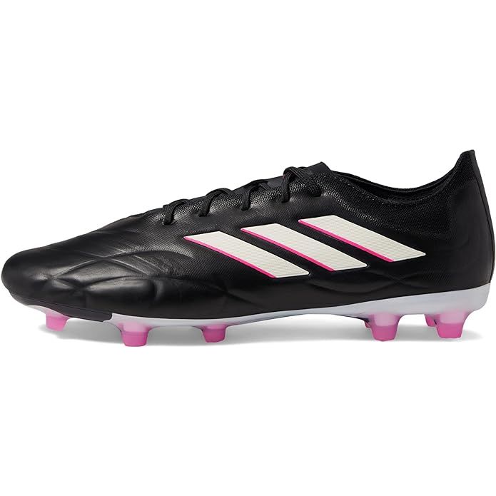 The adidas Unisex-Adult Copa Pure.2 Firm Ground Sneaker is a sleek and stylish soccer cleat designed for both men and women. Constructed with a durable leather upper, these shoes provide excellent durability and long-lasting performance on the field.