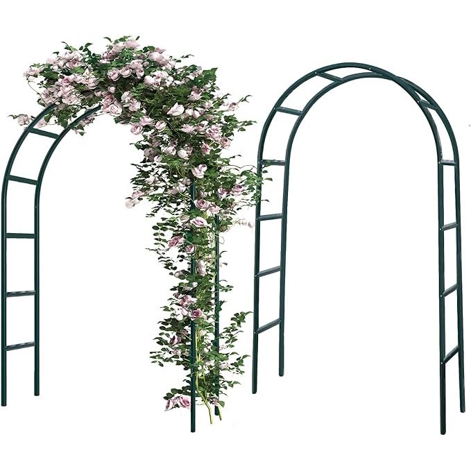 Make your special occasions even more memorable with this versatile garden arch. Perfect for events, weddings, and garden decorations, this must-have piece stands at approximately 55 inches wide and 94 inches tall, creating a stunning entrance to your garden, patio, or walkway.