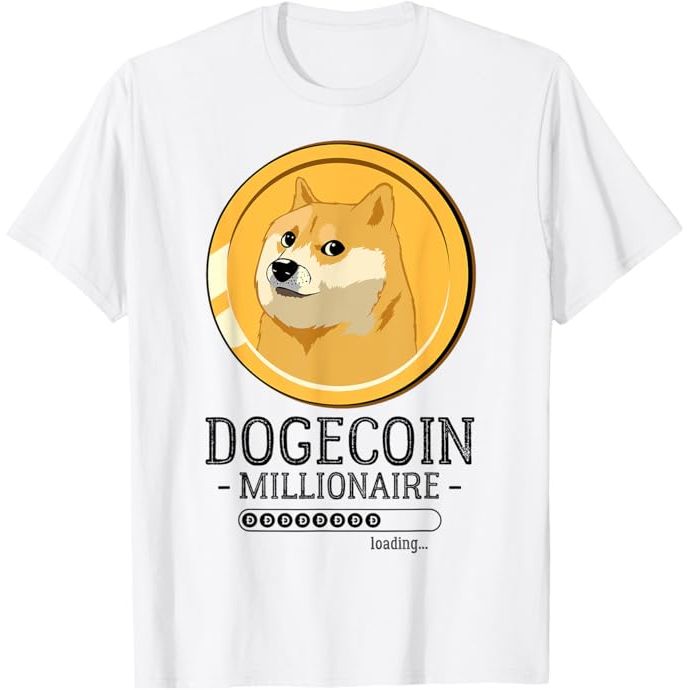 The Funny Dogecoin Millionaire HODL Doge Coin Crypto T-Shirt is a unique and humorous t-shirt that pays tribute to the popular cryptocurrency, Dogecoin.