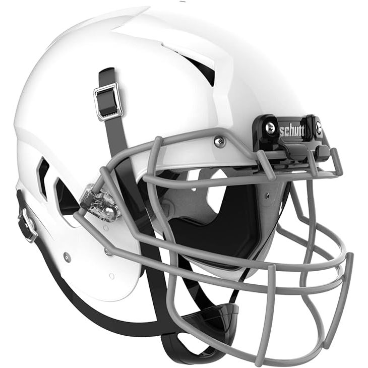 The Schutt Youth Vengeance A11 is a football helmet specifically designed for youth players. It is constructed with a polycarbonate shell that provides protection against impacts while also keeping the helmet lightweight.