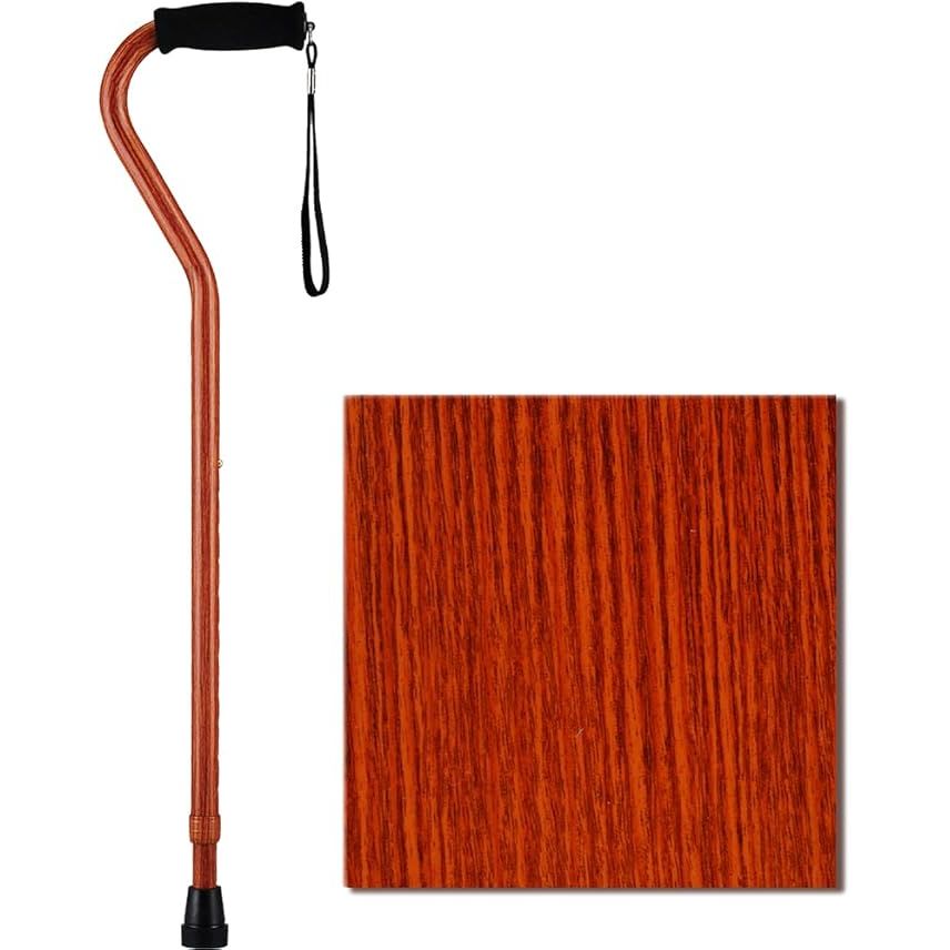 The NOVA Designer Walking Cane with Offset Handle is a stylish and functional mobility aid designed to provide extra support and stability while walking. The offset handle design is ergonomically designed to reduce hand strain and provide a comfortable grip. The cane is adjustable in height, making it suitable for users of varying heights.
