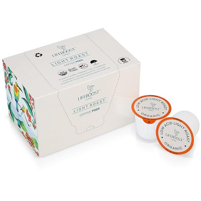 Lifeboost Light Roast Coffee Pods are a low acid coffee option made from single-origin, non-GMO organic coffee beans. These coffee pods are designed to be compatible with Keurig and Keurig 2 machines, making them a convenient and easy option for coffee lovers to enjoy at home.