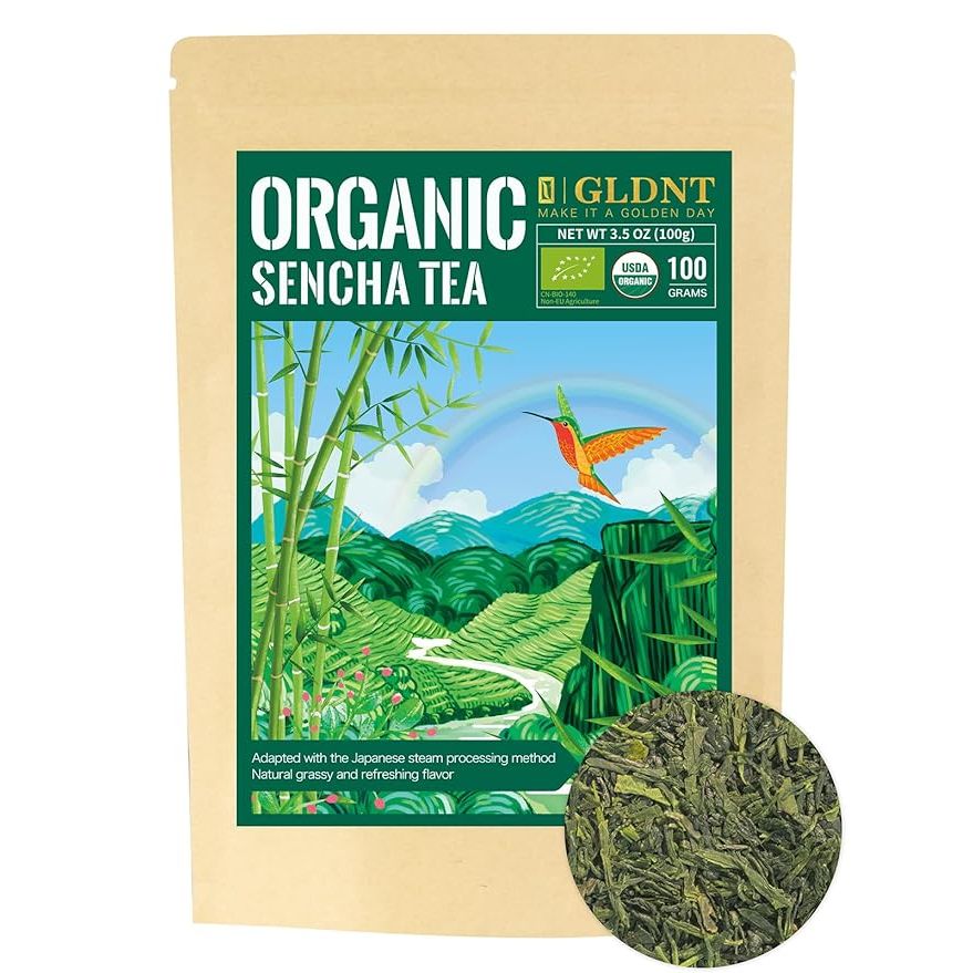 Experience the refreshing taste of GLDNT's Delicious Organic Sencha Tea. Made using the traditional Japanese steam processing method, this high-grade Gyokuro tea retains its fresh flavor and greenish color, providing you with a delightful tea-drinking experience every time.