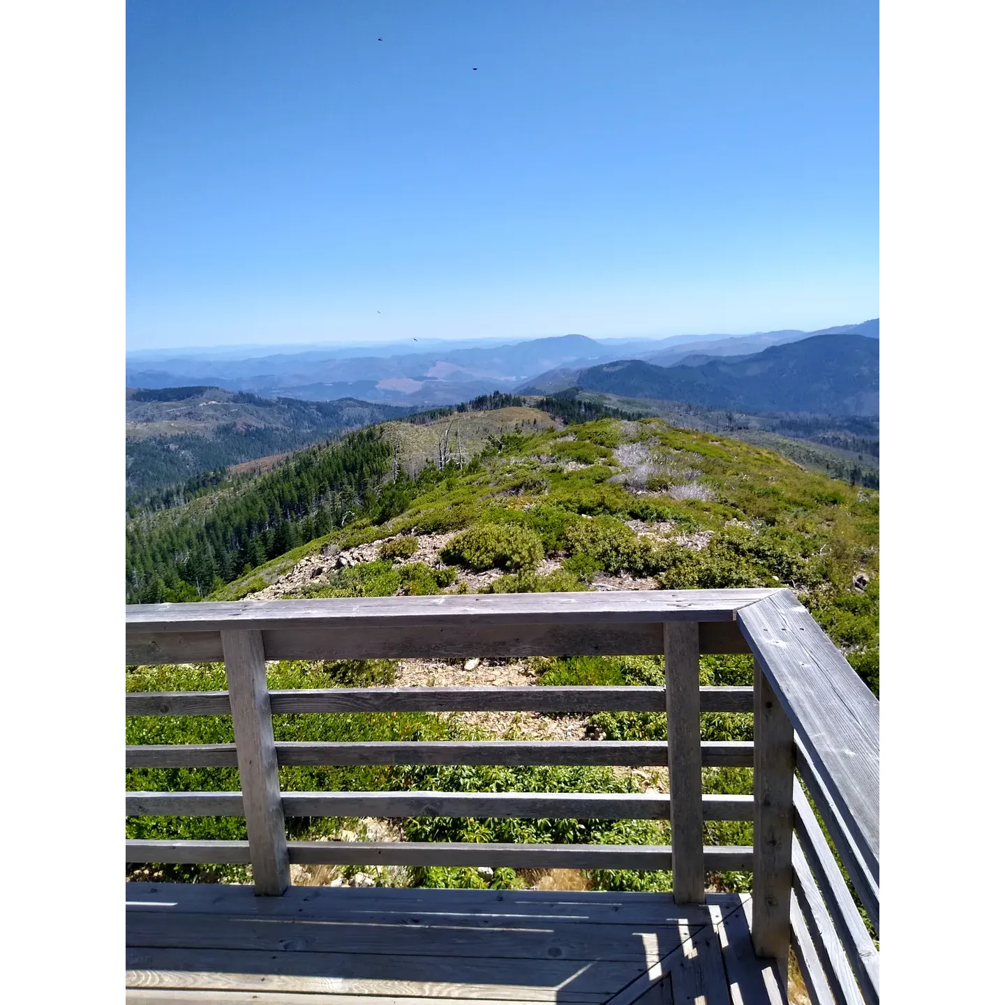 Set against an awe-inspiring mountain backdrop, Snow Camp Lookout offers an idyllic retreat for families and their furry friends. The lookout, though cozy, accommodates groups comfortably, providing a unique and intimate space where memories are made. Adventurous guests are rewarded with an invigorating hike up a hill, while the more cautious can take solace in a well-marked drive through scenic routes, enjoying nature's beauty from the safety of their vehicle.

At Snow Camp Lookout, you'll find evidence of tender care in every corner. From solar lighting that casts a gentle glow on your evenings to a diverse collection of games and supplies, every detail is curated to ensure a stay replete with comfort and charm. The expansive deck invites you to indulge in breathtaking sunsets and sunrises, offering an unrivaled, tranquil experience.

Designed to embrace the outdoors, the lookout features windows that open wide to welcome in the fresh mountain air. The gentle or bustling wind at night only adds to the alpine ambience, rounding off what is truly an immersive nature experience.

Perched high with a nearly mile-high vantage point, the lookout boasts 360-degree views of stunning vistas, making it the owner of some of the best views around. For the intrepid explorers, the last stretch to the summit and the lookout might require leaving the vehicle behind, adding a final touch of adventure to an unforgettable journey.

Snow Camp Lookout is not just a destination but a horizon of tranquility, natural wonder, and panoramic beauty, ensuring every visit is more than just a stay—it's a discovery of the peace and majesty the mountains have to offer. Description by ChatGPT.