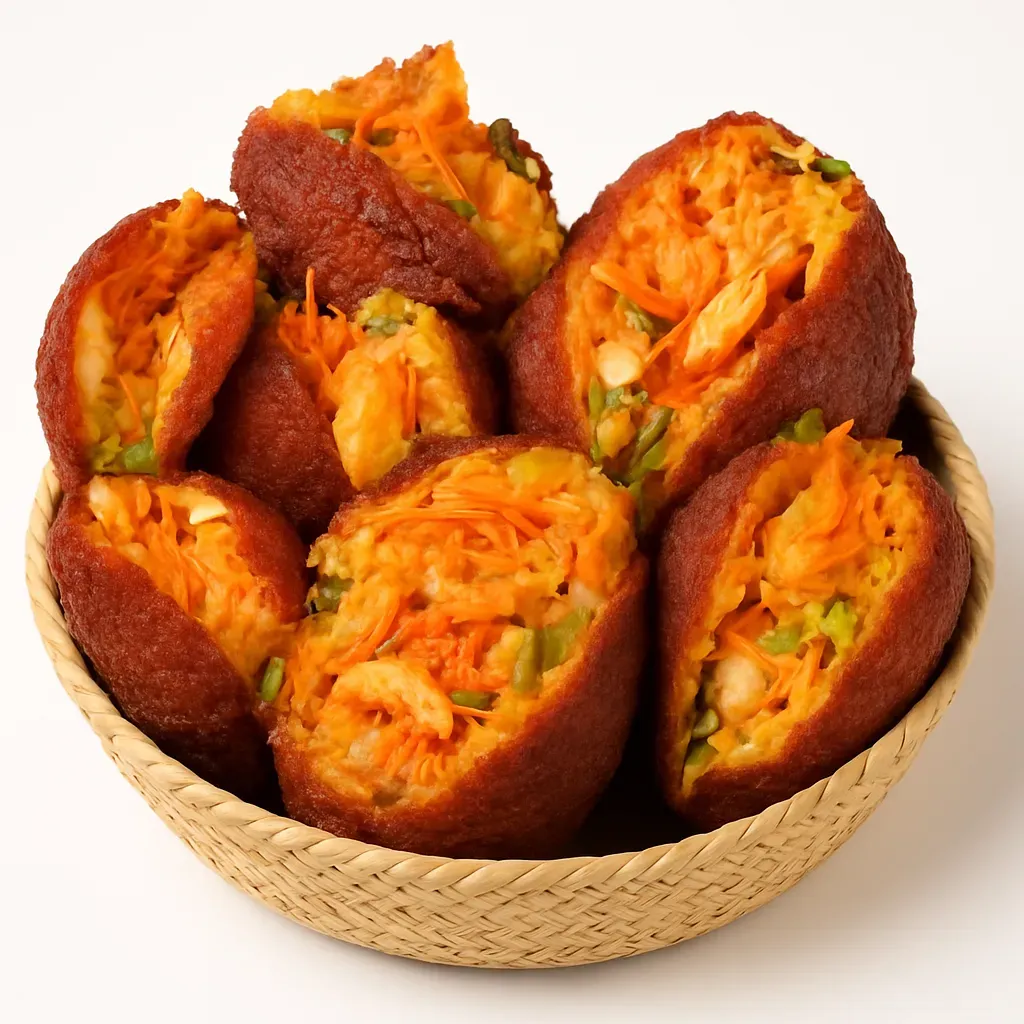 Delight in the rich flavors of Bahia with this traditional Acarajé recipe, a beloved street food from Salvador that combines black-eyed peas and palm oil.