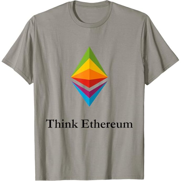 Think Ethereum is a popular cryptocurrency-themed t-shirt that features the iconic Ethereum logo along with the slogan "Think Ethereum" printed on the front. The t-shirt is made from high-quality cotton material, making it comfortable to wear for both men and women.