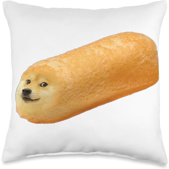 This double-sided dog meme pillow is a must-have for any doge meme enthusiast. Made from 100% spun-polyester fabric, this pillow features popular dog memes such as cheems, buff dog, and bread dog. The print is vivid and detailed, making it the perfect addition to any meme lover's collection.