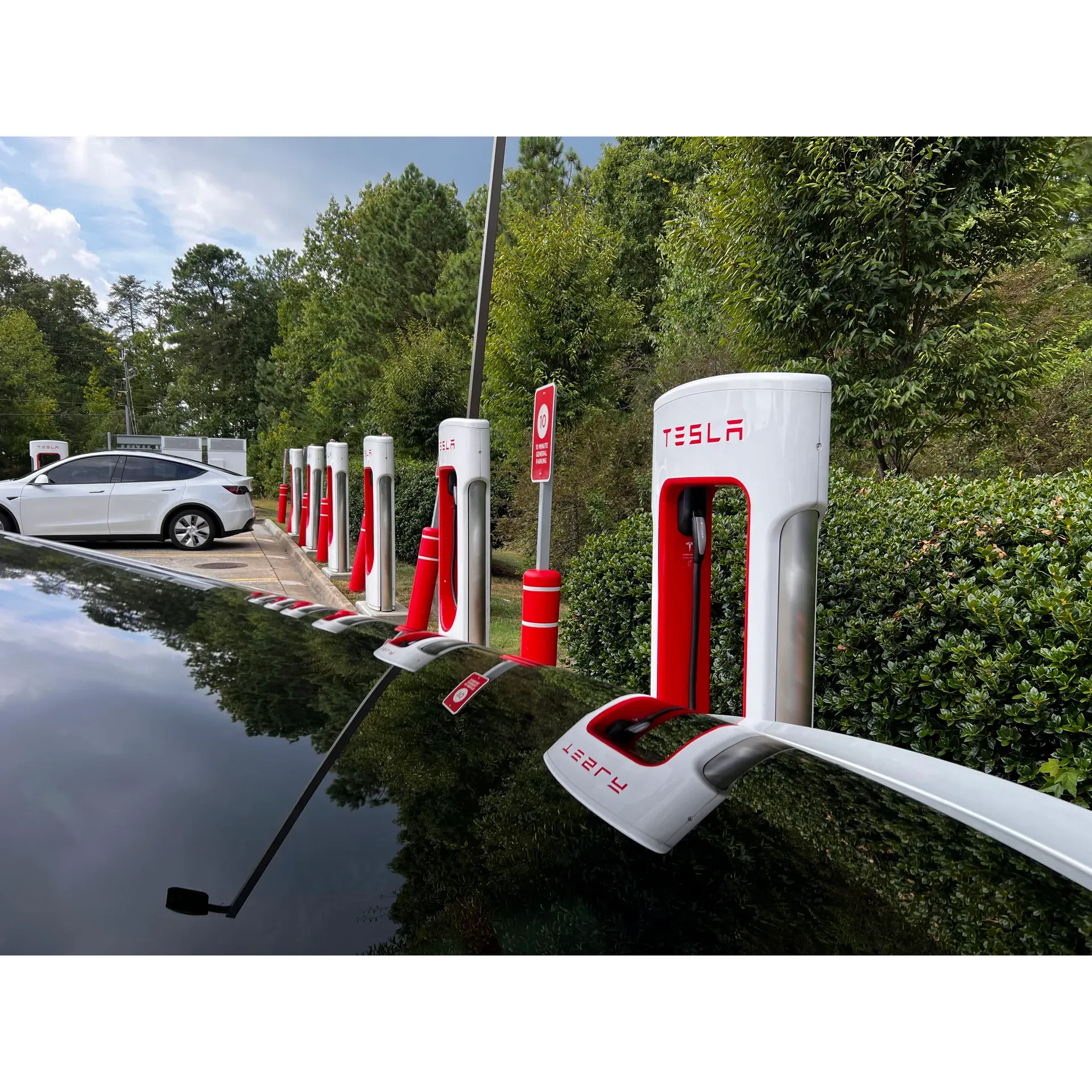 Experience the epitome of convenience and reliability at the cutting-edge Tesla Supercharger located just off Route 301. As the go-to charging destination for Tesla drivers, this station stands out for its lightning-fast V3 charging capabilities, providing up to an impressive 250kw that ensures your vehicle will be rapidly powered up and ready for the road in no time.

Adjacent to the well-loved Sheetz, customers can enjoy a variety of food options and access to exceptionally clean facilities, making for a pleasant and comfortable stopover. This prime spot is perfectly situated for travelers seeking a quick and efficient charge, especially before embarking on journeys across the nearby Maryland/Virginia bridge.

With its proximity to the Dahlgren Naval Support Facility, it's not only a strategic location for military personnel but also a hotspot for electric vehicle enthusiasts looking for the quickest charge on busy days, such as the eve of national holidays. Patrons have consistently hailed this Tesla Supercharger for its seamless integration into road trips and daily commutes alike, marking it as a superior choice for Tesla drivers in the region. Description by ChatGPT.