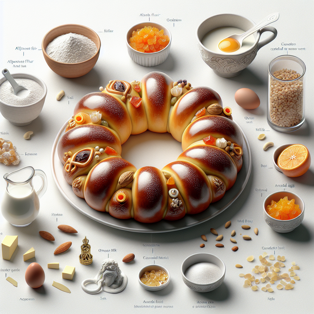 Tortell de Reis, also known as Kings Cake, is a traditional Andorran pastry that is typically served on Epiphany to celebrate the arrival of the Three Wise Men. This ring-shaped cake is usually made of sweet, brioche-like dough and is often filled with marzipan or whipped cream.