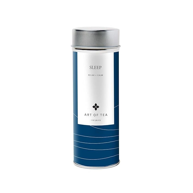 Experience the soothing and relaxing properties of Art of Tea's Sleep Tea blend, a perfect blend of Chamomile, Spearmint, and Valerian tea. This signature blend is ideal for relieving stress, promoting calm, and aiding in a restful sleep.