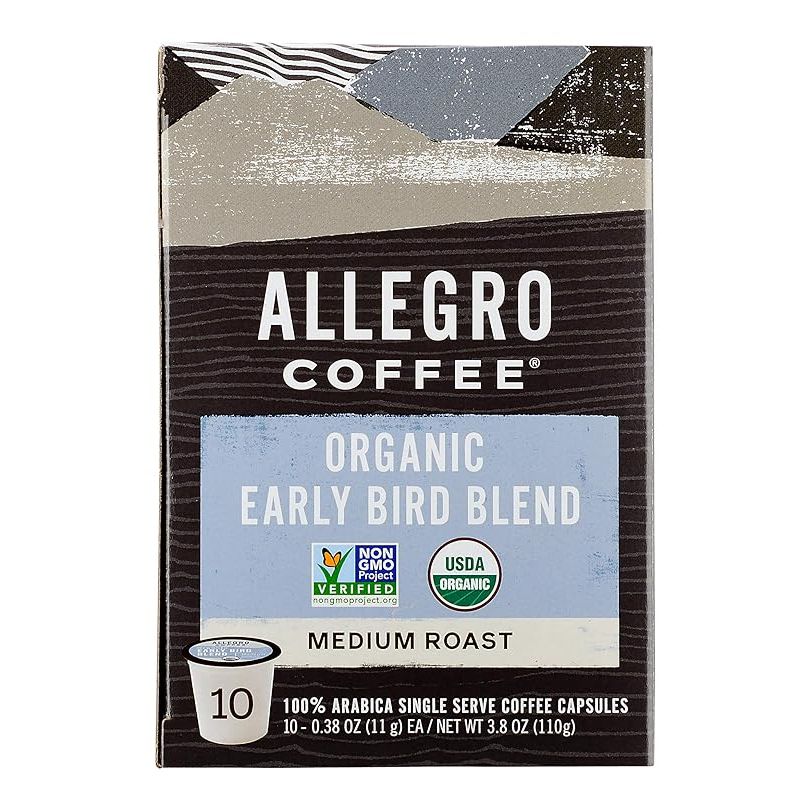 Allegro Coffee is known for producing high-quality organic coffee products. Their Coffee Early Bird Blend Pods are a convenient way to enjoy a delicious cup of coffee at home or on the go. Each pod contains a blend of organic beans that have been sustainably sourced and roasted to perfection.