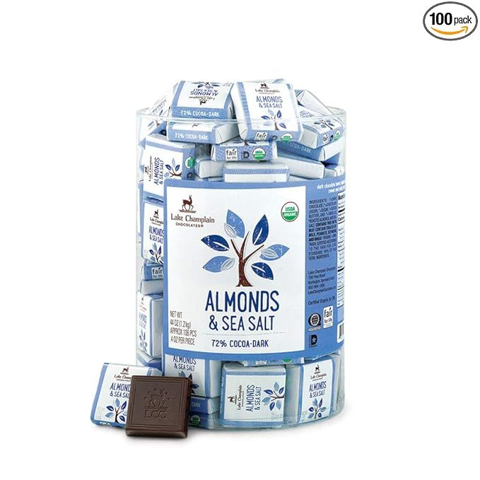 Indulge in the rich and satisfying taste of these gourmet organic chocolate squares made right in Vermont. Each square is certified USDA organic by QAIF and is also kosher, making it a perfect treat for those with dietary restrictions.