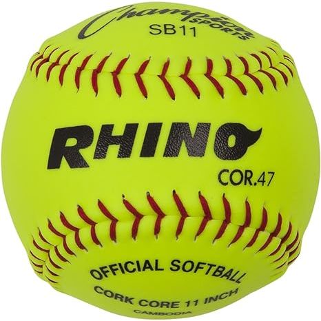 The Champion Sports Pack of 12 Softballs offers a durable and high-quality option for fastpitch youth players. These softballs come in both 11” and 12” sizes, allowing for players to choose the size that best suits their needs and preferences.