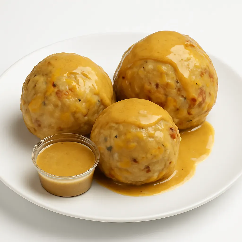 A savory and hearty Dominican dish made from mashed green plantains and pork rinds, perfect for serving with a flavorful pumpkin-infused broth.