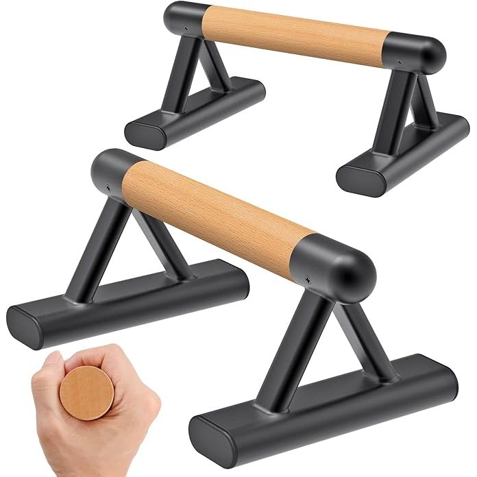 Enhance your workout routine with SELEWARE’s premium push-up bars, designed to offer you superior comfort and durability. Equipped with robust wood handles, these bars provide a comfortable grip that is easy to clean and resistant to becoming sweaty or dirty like traditional foam grips.