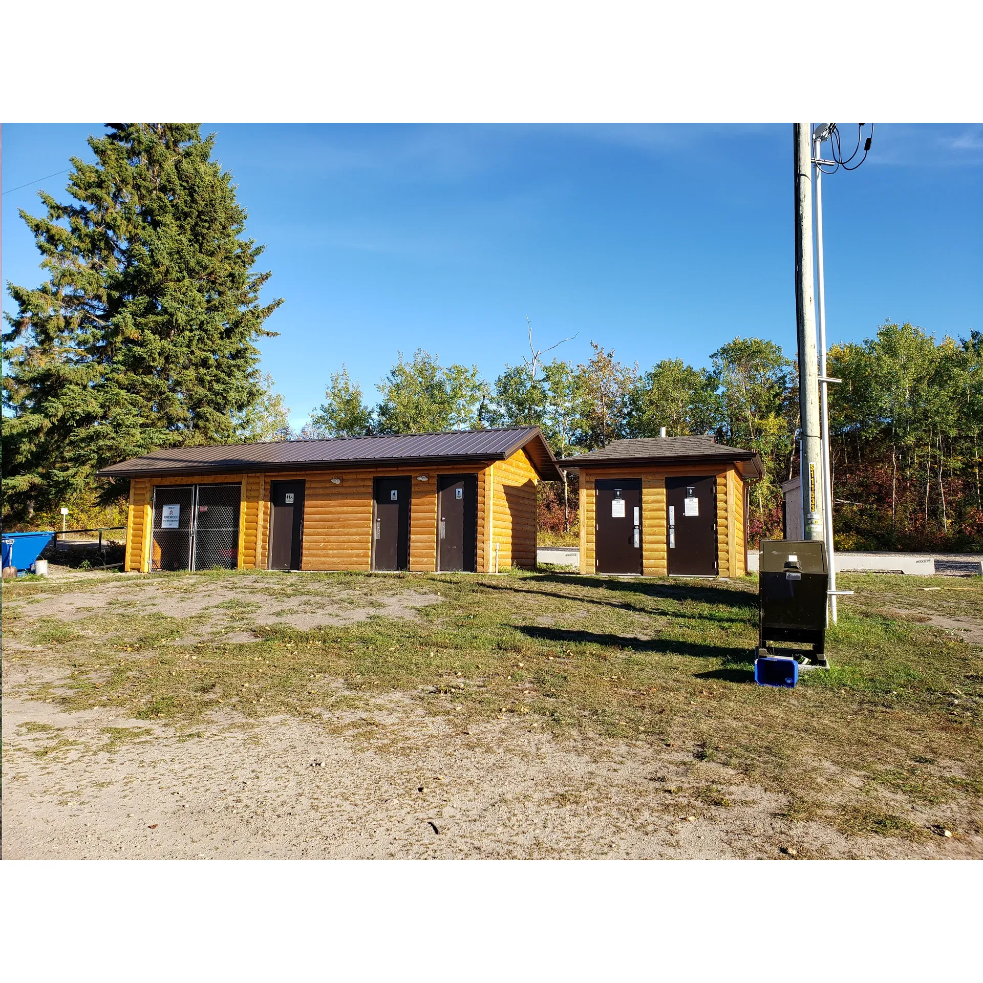 Minnie Lake West MD Park offers a serene and picturesque escape for campers seeking solace amidst natural beauty. With expansive, well-maintained sites all offering magnificent views of the tranquil lake, guests can look forward to a stay where the grandeur of Alberta's landscapes is always within sight. Each campsite features generous space complemented by a backdrop of lush trees, creating a sense of seclusion and openness simultaneously, allowing for a unique outdoor experience.

The park's campgrounds are not only visually pleasing but also cater to the convenience of guests with ample amenities. The availability of change rooms enhances the day-use experience, while the provision of pit toilets ensures basic needs are met with a rustic charm. Visitors can engage in a variety of leisure activities, such as basking in Alberta's stunning sunsets or partaking in lakeside recreations like kayaking amidst the calming waters, where the symphony of local birds adds to the ambiance of peace and tranquility. 

For those who appreciate attentive service, the campground manager, Chris, is renowned for his welcoming demeanor, ensuring that from the moment guests arrive, they feel the warmth and hospitality that Minnie Lake West MD Park is known for. Additionally, the park offers excellent value on firewood, so evenings can be spent around a crackling campfire, enhancing the communal and cozy atmosphere that prevails throughout the camp.

Central to the park, a playground provides an engaging hub for families, ensuring that younger guests have plenty of opportunities for fun and adventure within the safe confines of the surrounding beauty. Though the allure of fishing may entice anglers, the real catch at Minnie Lake West MD Park is the unspoiled environment and the opportunity to disconnect from the hustle and bustle, inviting a sense of laid-back relaxation that is difficult to find elsewhere.

With its pristine grassy areas perfectly curated for both relaxation and play, stretching all the way to the water's edge, Minnie Lake West MD Park stands as an inviting destination for those wishing to immerse themselves in nature's splendor. Clean facilities and a dedicated campground attendant spell out an experience that is as comfortable as it is captivating for all who visit, securing its reputation as a cherished retreat that beckons for return visits. Description by ChatGPT.