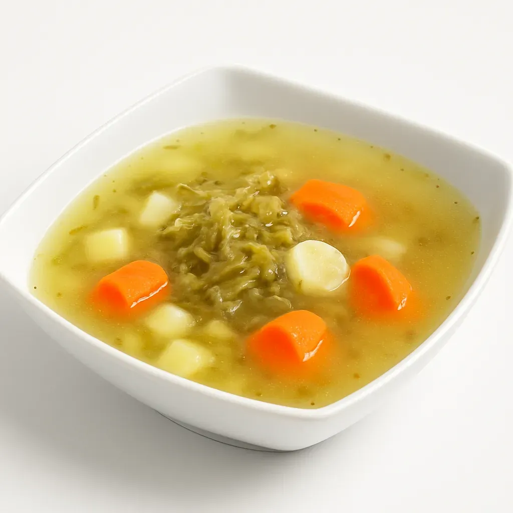 Experience the comforting taste of traditional Polish cuisine with this Zupa Ogórkowa, a hearty cucumber soup enriched with the tanginess of pickled cucumbers. Quick, nutritious, and delicious, it's perfect for a wholesome main course that the whole family will enjoy.