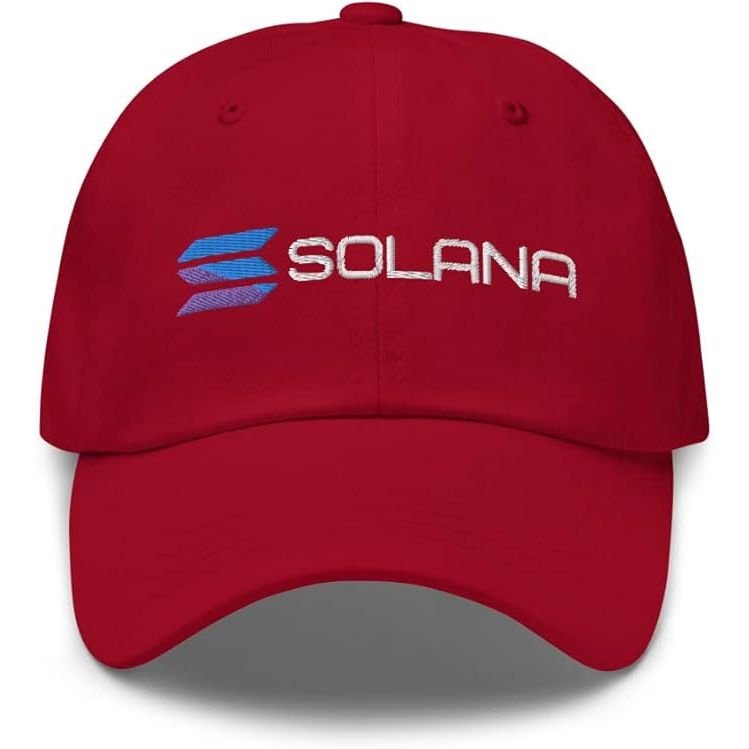 Solana SOL Crypto Cryptocurrency Embroidered Hat image