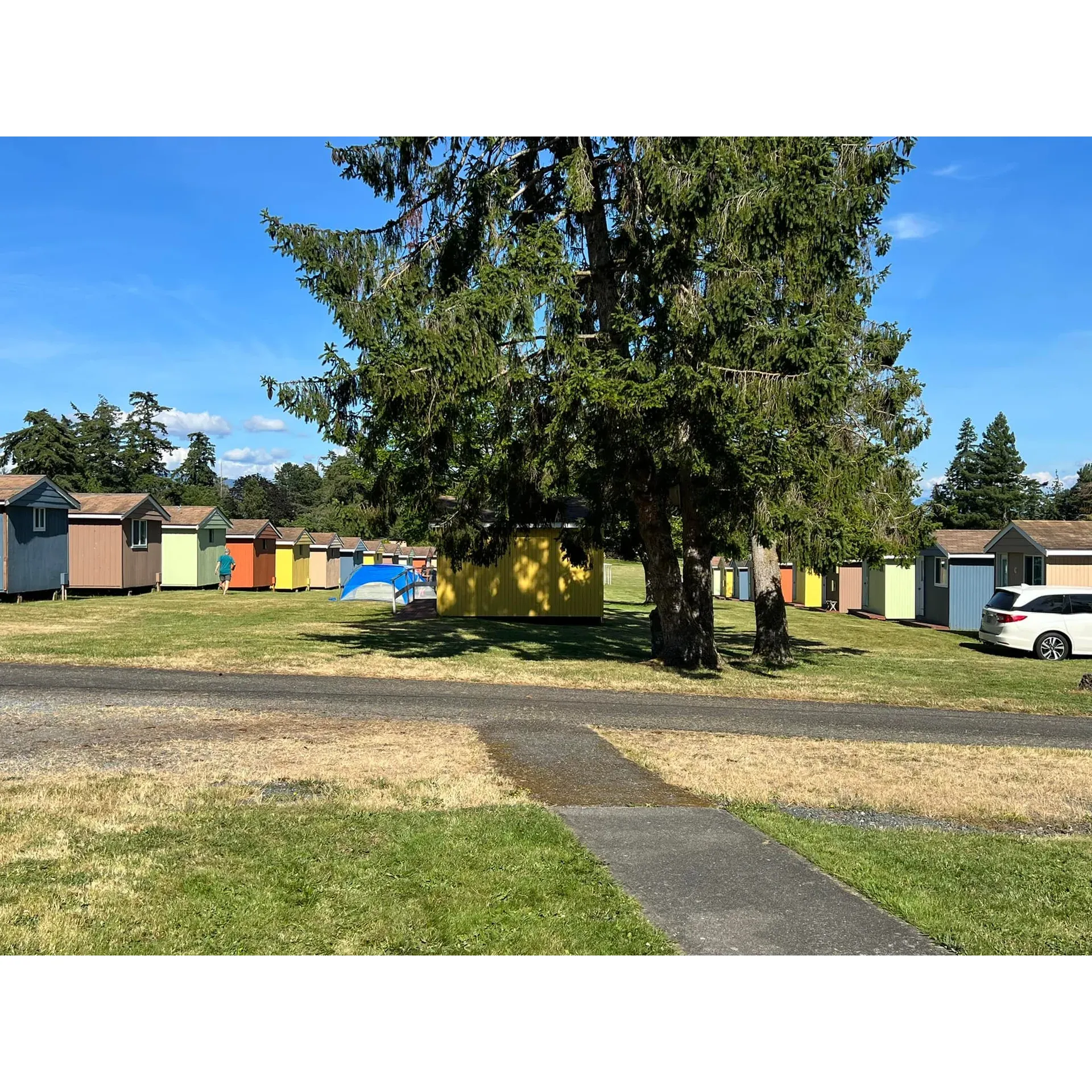 Samish Island Campground and Retreat Center is a tranquil and picturesque destination that has garnered high praise for its serene atmosphere and robust accommodations. Welcoming guests with a variety of lodging preferences, the center is perfect for families and individuals seeking to unwind amidst nature, providing ample space for large motorhomes as well as intimate tent spots. The scenic backdrop and meticulously maintained grounds are consistently lauded as breathtaking, enriching the stays of all who visit.

The management team is celebrated for their gracious hospitality and dedication to guest satisfaction, ensuring a safe and inviting environment. Their policy of exclusive campground access for retreat guests is highly appreciated, offering peace of mind and a secure setting where children can freely explore and play. On-site facilities, including a well-kept playground and spotless restrooms and bath houses, complement the overall experience. The pet-friendly policy is a welcome bonus for those wishing to bring their furry friends, with considerate guidelines in place to suit everyone's comfort.

Social gatherings are made special with features like a communal fire pit accompanied by convenient picnic tables, fostering a sense of community and outdoor enjoyment. Adventurers can take advantage of the saltwater lake adjacent to the property, where, despite the current presence of jellyfish, additional activities such as canoeing can be enjoyed for a small fee.

The retreat center prides itself on the unique proximity to active seafood growing beds, offering the intriguing opportunity to observe local aquaculture workers at a distance. Culinary experiences at the retreat are highlighted as exceptional, thanks to the delicious meals prepared by the loving staff, and the impressive dining hall equipped with a professional kitchen, which also reinforces the center as an excellent choice for groups and events.

The spiritual and community-oriented focus of the retreat is echoed in the testimonies of those who have visited, with many returning guests noting the harmonious and family-friendly environment that has remained consistent over the years. The on-site chapel and inclusive design, which ensures accessibility for guests with disabilities, are among the esteemed features that contribute to the retreat's long-standing reputation.

Accommodations range from rustic to modern, catering to diverse preferences, and the bath and shower facilities are thoughtfully arranged to afford privacy and convenience. Entertainment options, like the older stadium seating area perfect for campfire skits, alongside the presence of local wildlife, further enrich the experience, creating an inviting sanctuary for reflection, relaxation, and community connection. The Samish Island Campground and Retreat Center promises an unparalleled retreat experience where memories are built, spirits are rejuvenated, and the natural beauty of the surroundings is celebrated. Description by ChatGPT.