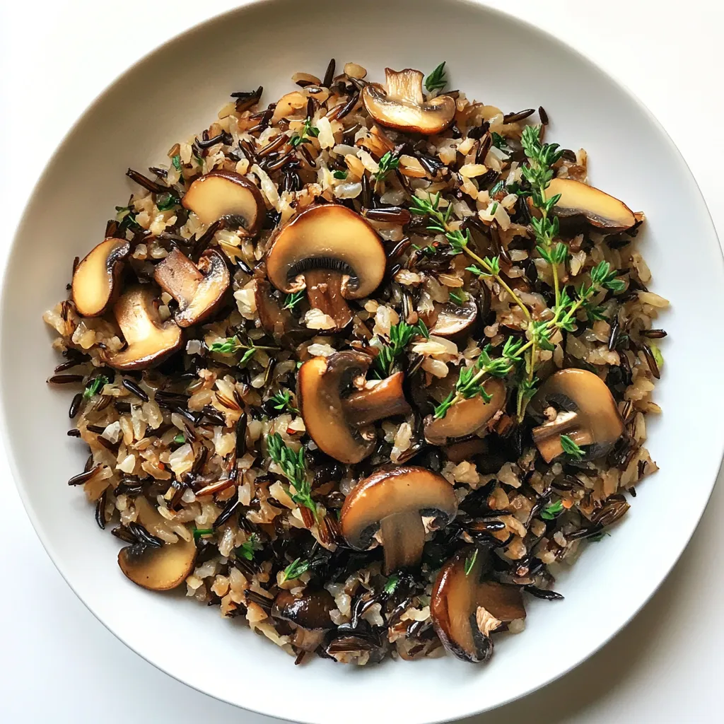 Wild Rice Pilaf with Mushrooms and Herbs is a rustic and flavorful side dish that showcases the nutty taste of wild rice complemented by the earthy flavors of various mushrooms and the freshness of aromatic herbs.