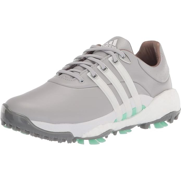 The adidas Women's Tour 360 22 Golf Shoes are designed specifically for female golfers looking for support, comfort, and style on the course. These shoes feature a lightweight and breathable textile upper that provides a snug fit and enhances overall stability during a swing.