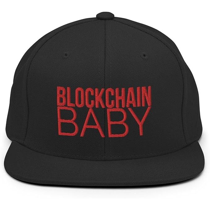 Blockchain Baby Snapback Hat image