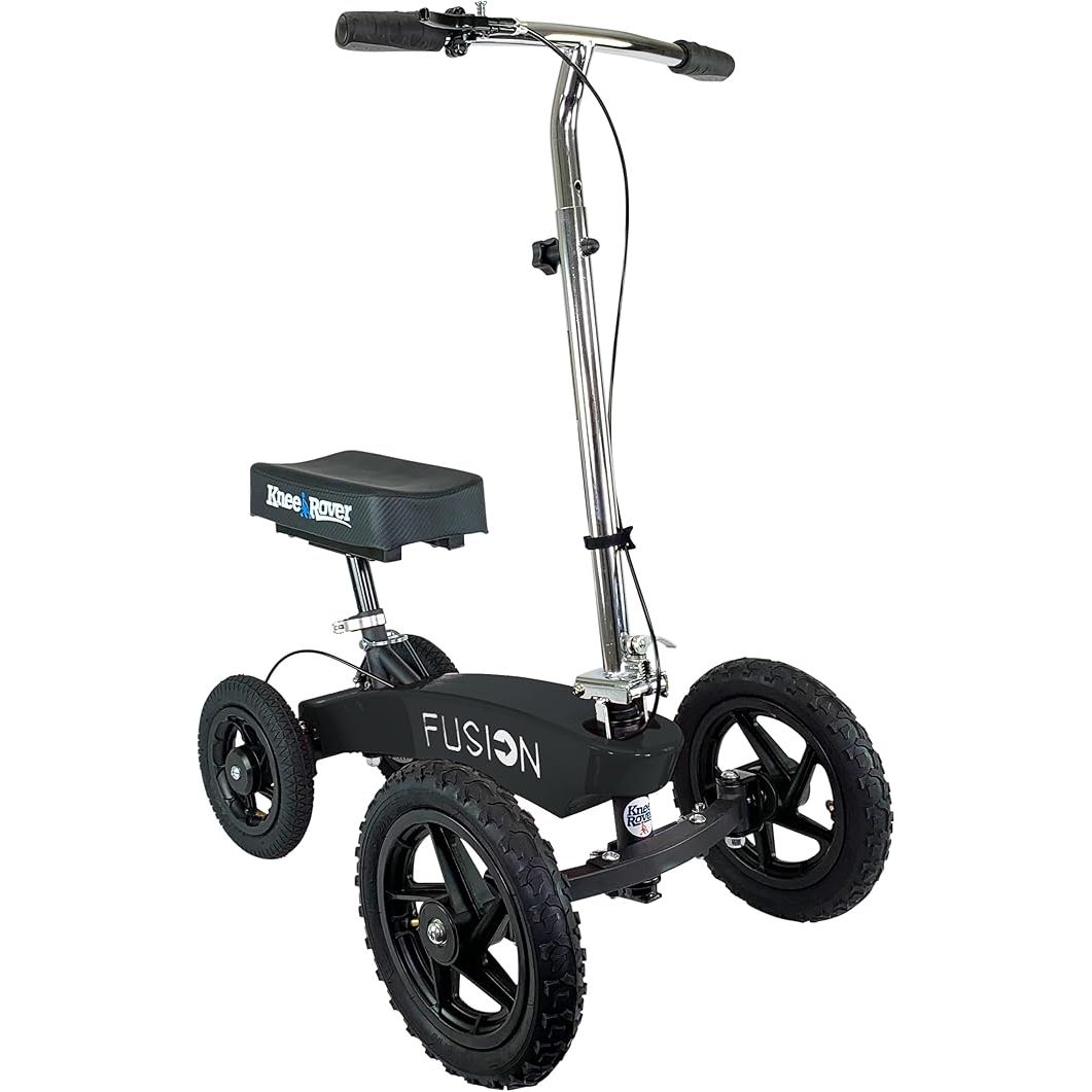 KneeRover All Terrain Fusion Patented Knee Scooter with 4 Wheel Steering - Knee Walker for Adults for Foot Surgery, Broken Ankle, Foot Injuries - Heavy Duty Knee Rover Scooter for Broken Foot image