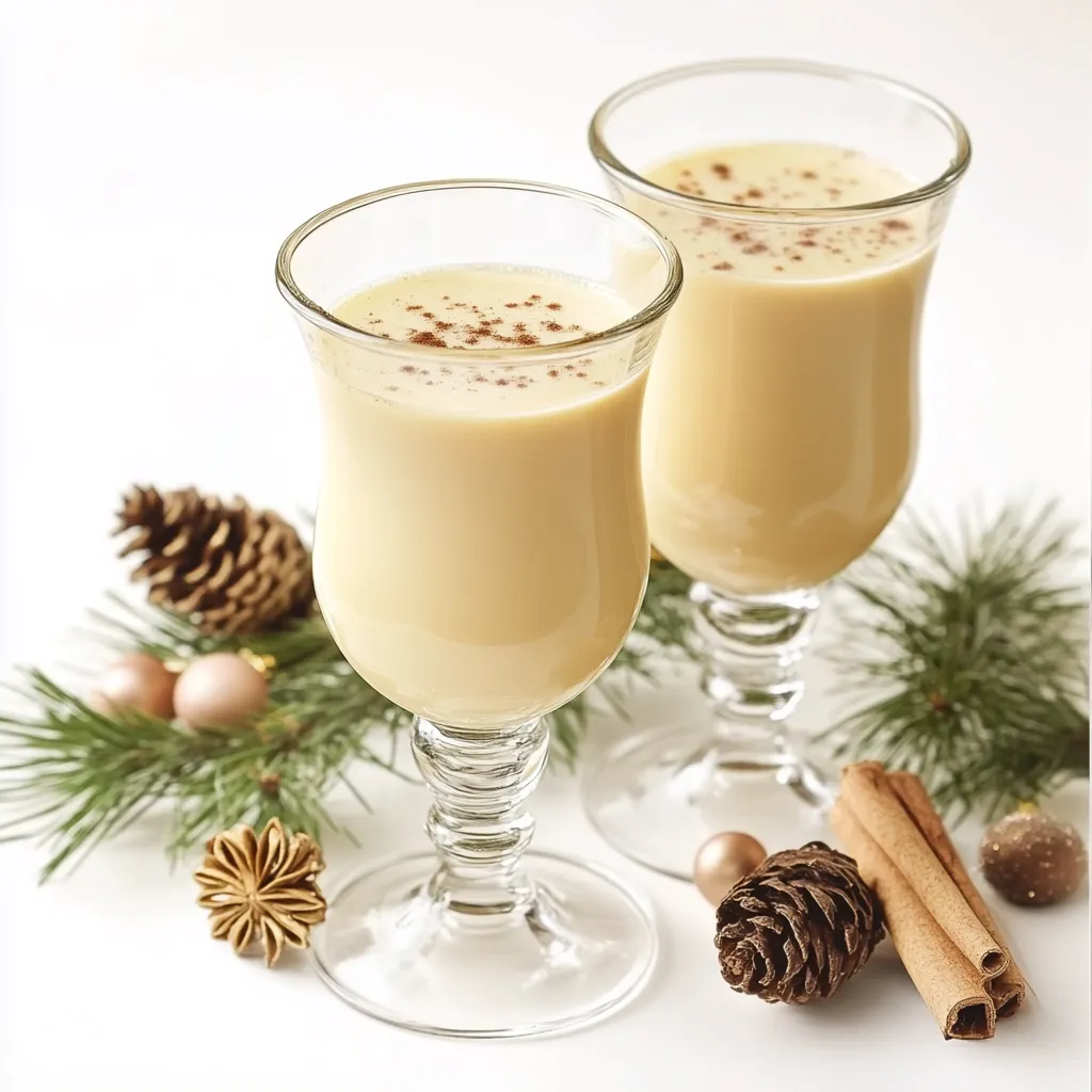 Easter Eggnog, also known as Osterlikör in German-speaking countries, is a creamy and rich beverage that's perfect for celebrating the Easter holiday. This homemade eggnog recipe features a blend of egg yolks, sugar, milk, heavy cream, and a choice of spirits such as brandy, rum, or a combination of both.