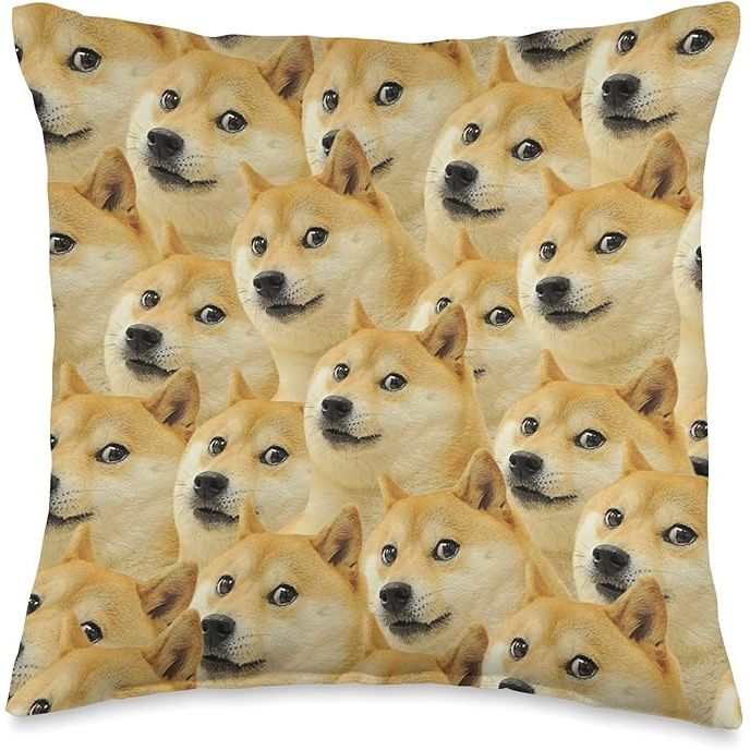 The Doge meme pattern is a popular internet meme featuring a Shiba Inu dog with comic sans text in broken English. The meme is known for its humorous and quirky style, often featuring the dog expressing various emotions or thoughts. The Doge meme pattern has been widely shared and adapted online, becoming a cultural phenomenon in internet culture.