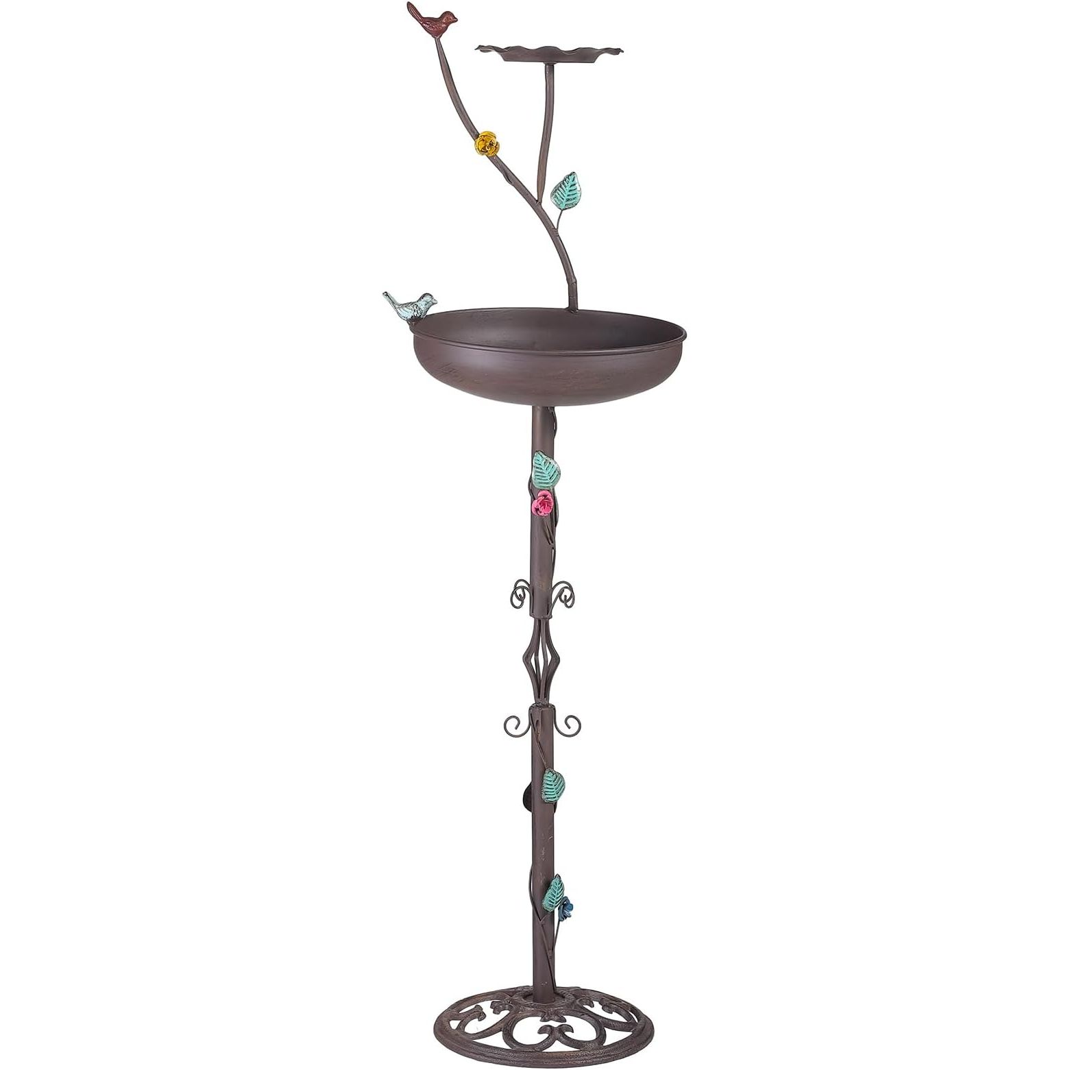 Add a touch of retro elegance to your garden with our 2-in-1 bird bath and bird feeder combo. The charming design will enhance the look of any outdoor space, while also providing a refreshing oasis for your feathered friends.