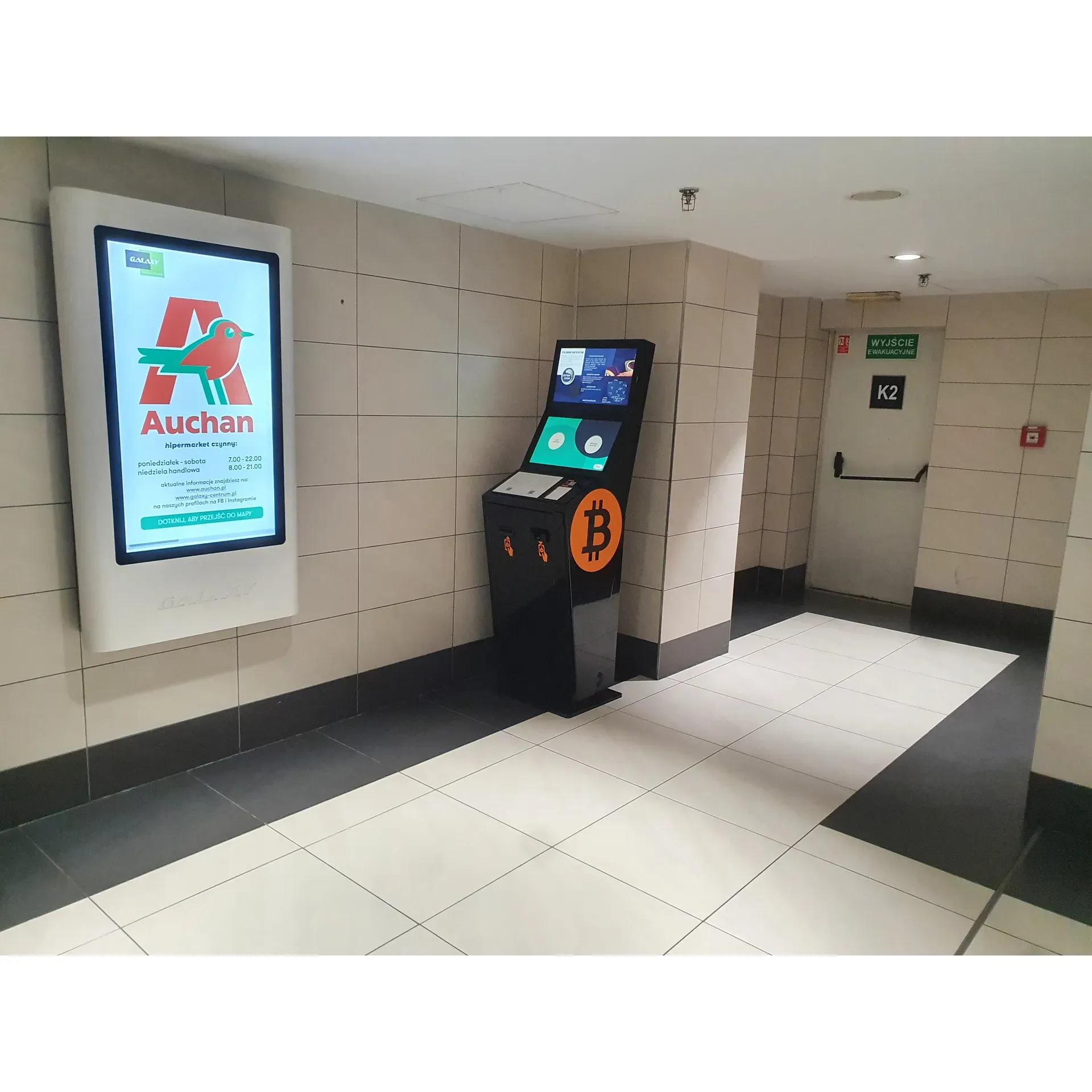 Bitomat - Bankomat Bitcoin FlyingAtom presents a convenient and streamlined solution for cryptocurrency transactions. This state-of-the-art Bitcoin ATM, located within a bustling shopping center, offers users ease of access and hassle-free operation. Customers consistently praise its simple user interface, which allows for seamless buying of popular cryptocurrencies like Bitcoin (BTC), Ethereum (ETH), USD Coin (USDC), and Tether (USDT) on the ERC20 network.

Dedicated to facilitating transactions in a few steps, Bitomat has garnered high recommendations from numerous satisfied users for its reliability and excellent performance. Many have expressed their delight with the ATM's functionality, highlighting its efficiency and the strategic placement that ensures it is readily accessible to anyone visiting the shopping center. With a focus on a limited, but highly demanded set of cryptocurrencies, Bitomat - Bankomat Bitcoin FlyingAtom ensures a specialized and proficient service that meets the needs of modern crypto consumers. Description by ChatGPT.